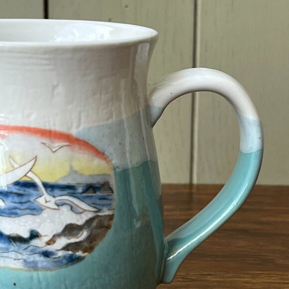 Seaside Ceramic Mug with Handle - Picture 6 of 9